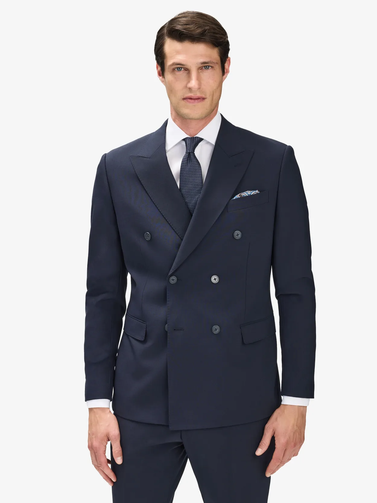 Image number 4 for product Blue Double Breasted Suit Ares