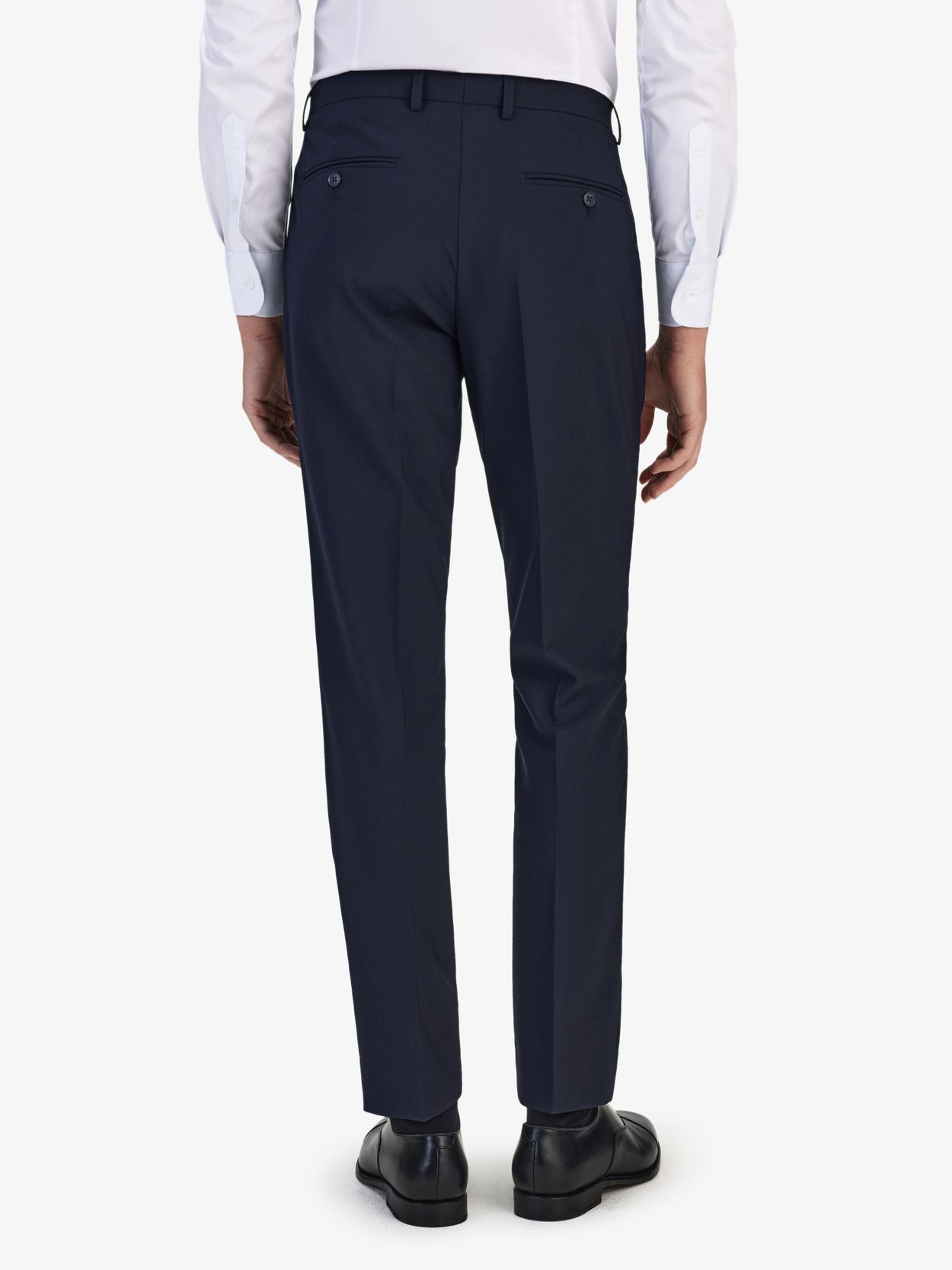 Image number 10 for product Blå Dubbelknäppt Kostym Ullstretch