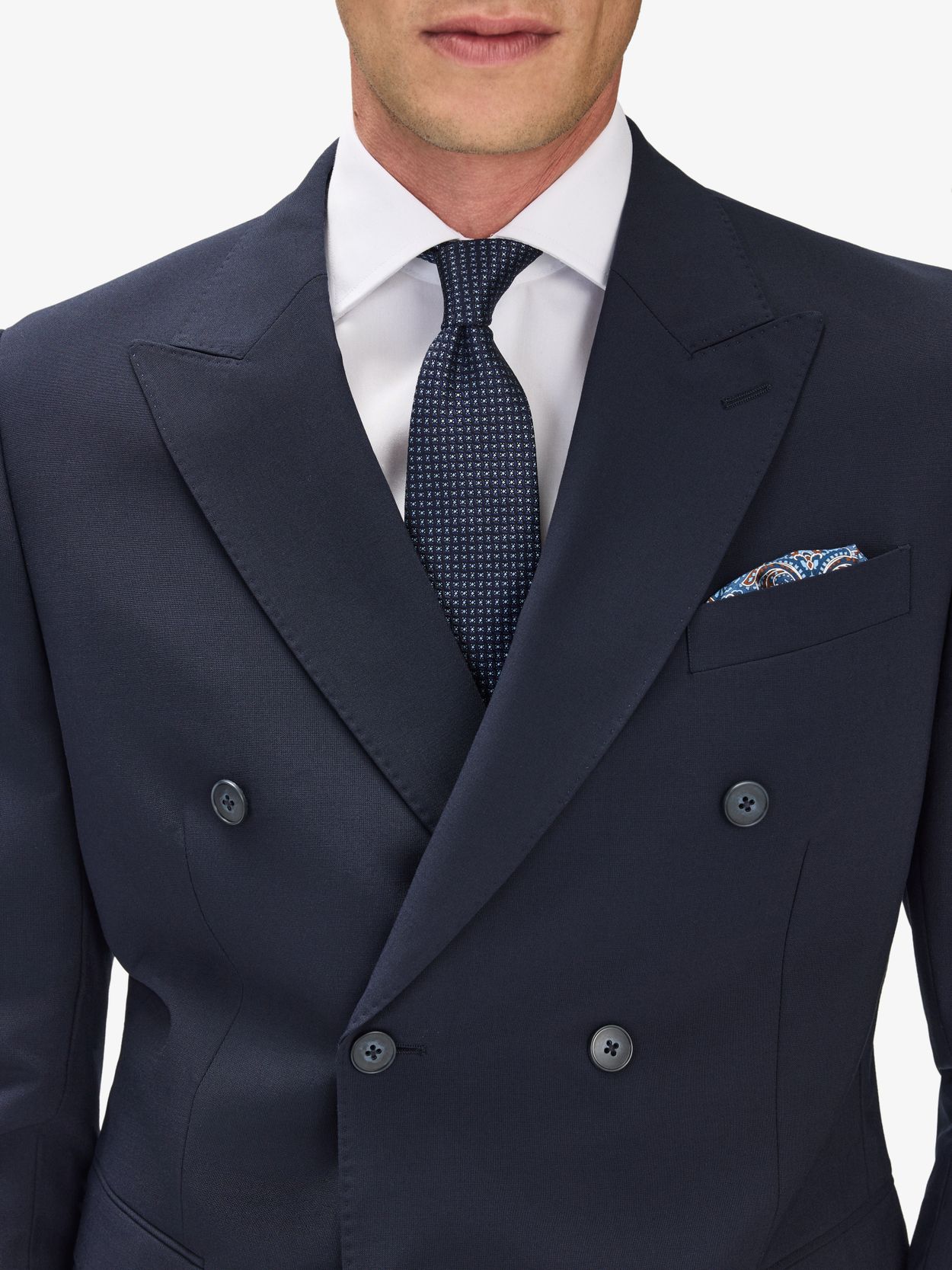 Image number 5 for product Blue Double Breasted Suit Ares