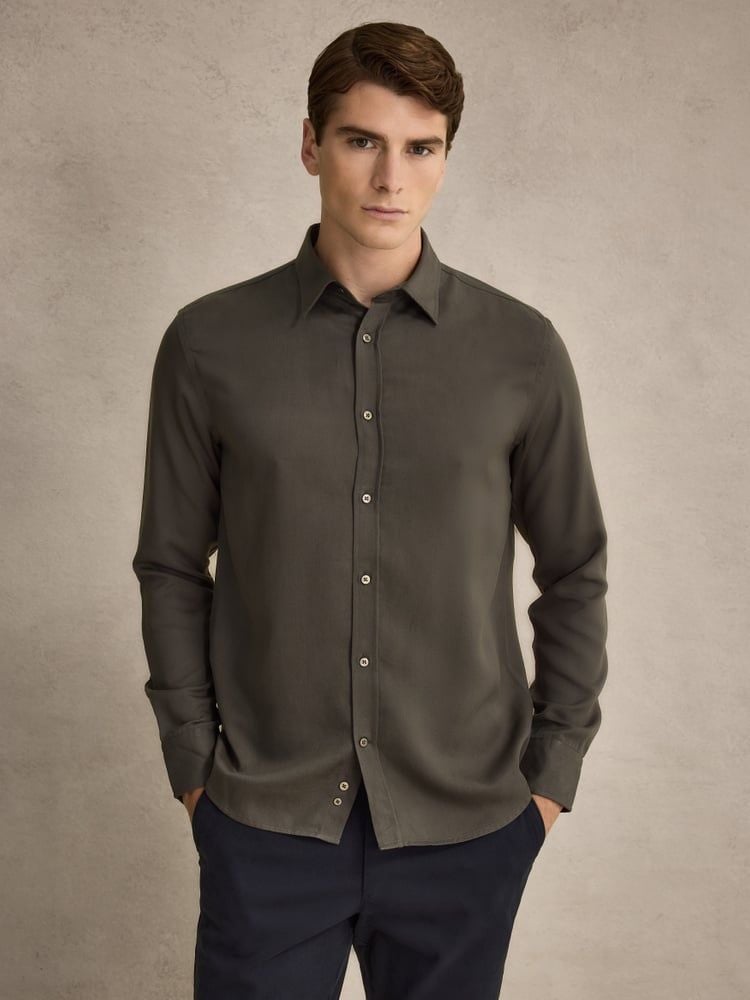 Green Lyocell Shirt