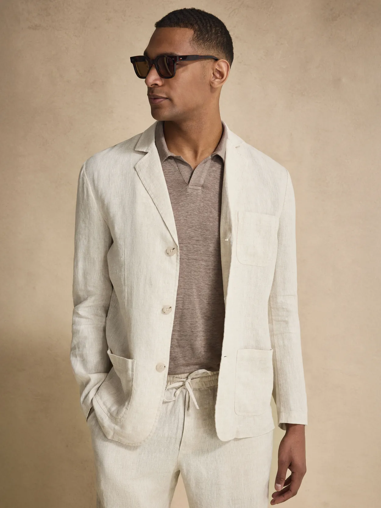 Sand Blazer Linen