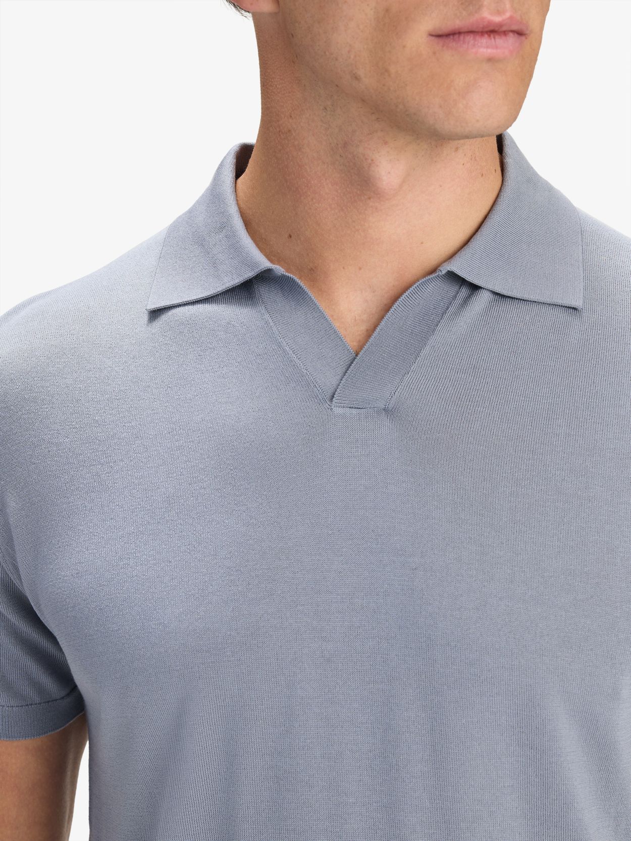★★ ★★ Lyocell silk polo sweater T22F1KTO072 Open Collar Polo Shirt - Buy online | John Henric
