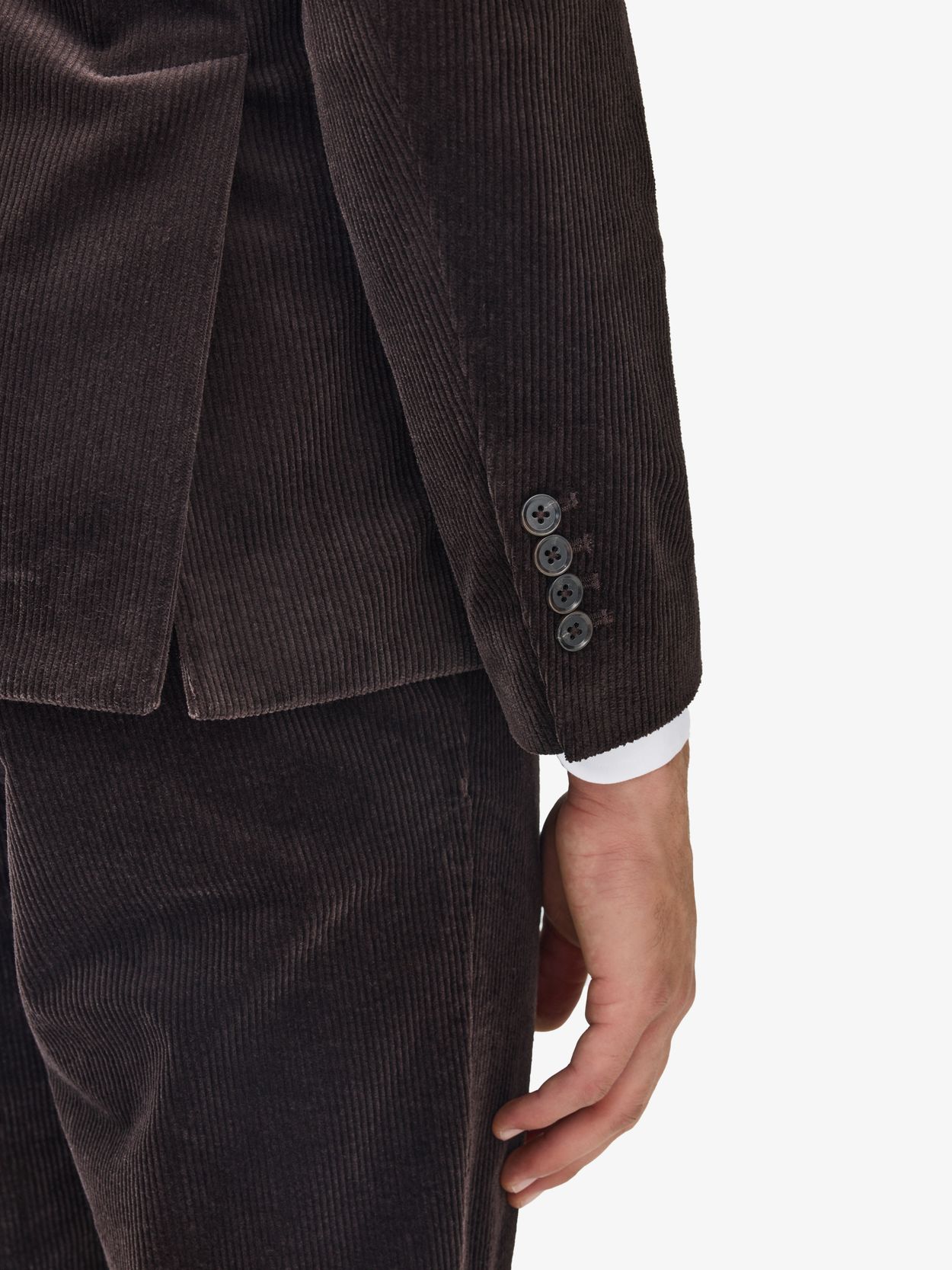 Image number 4 for product Dark Brown Corduroy Suit Braddon