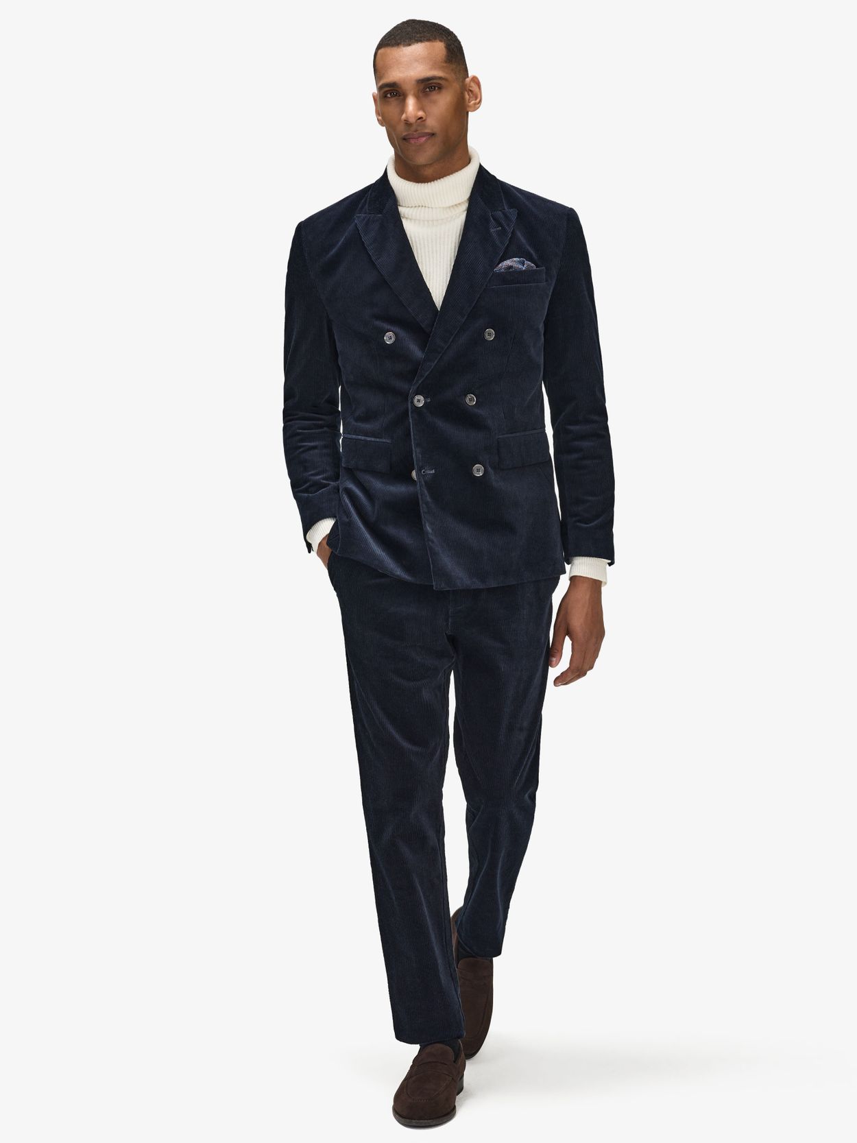 Image number 1 for product Navy Corduroy Suit Braddon