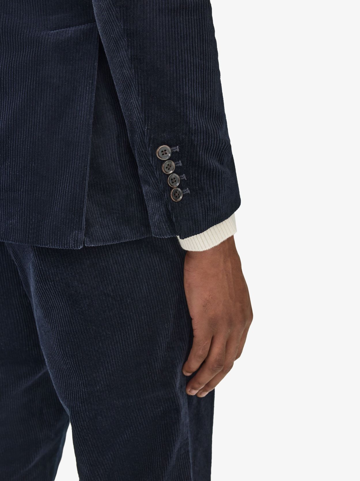 Image number 4 for product Navy Corduroy Suit Braddon