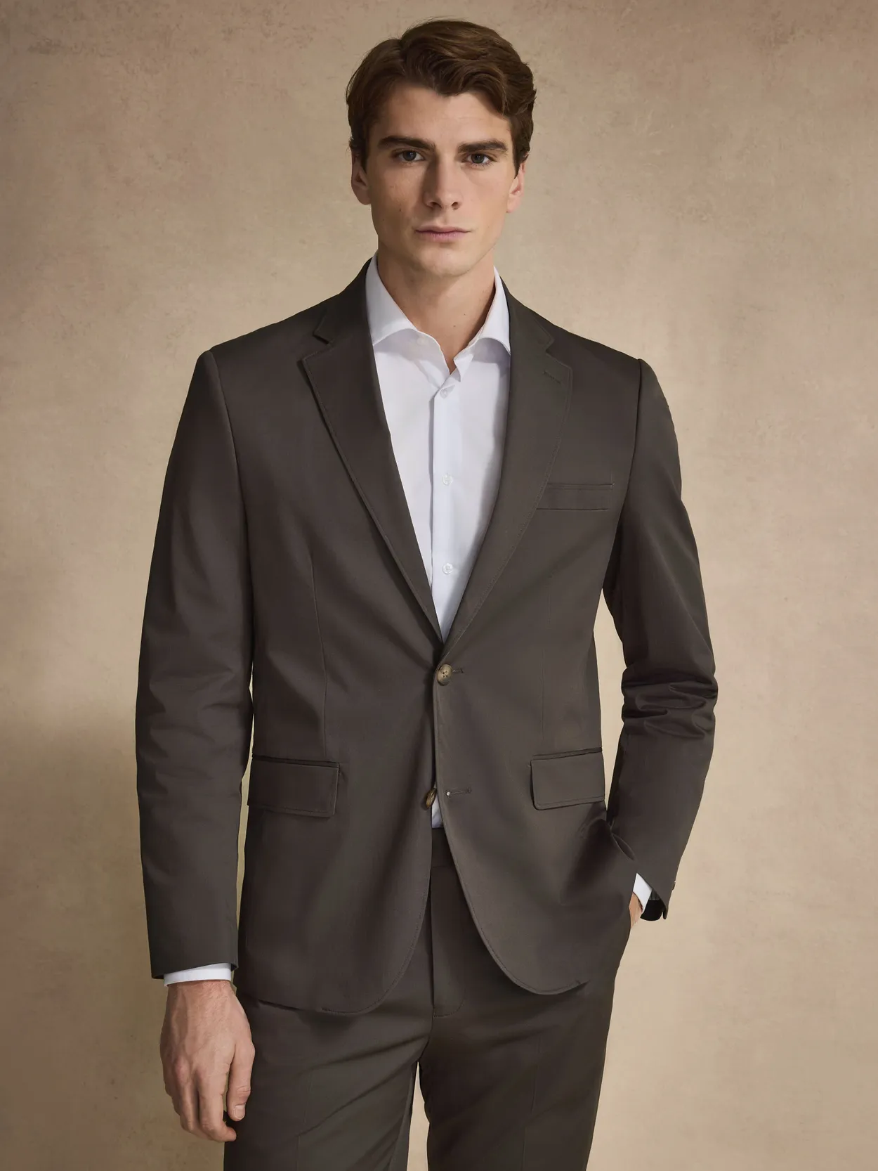 Beluga Solid Cotton Blazer