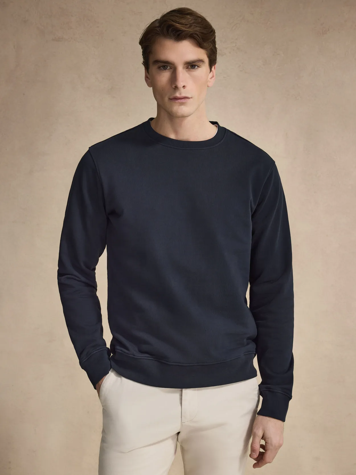 Navy Blue Crewneck Sweatshirt