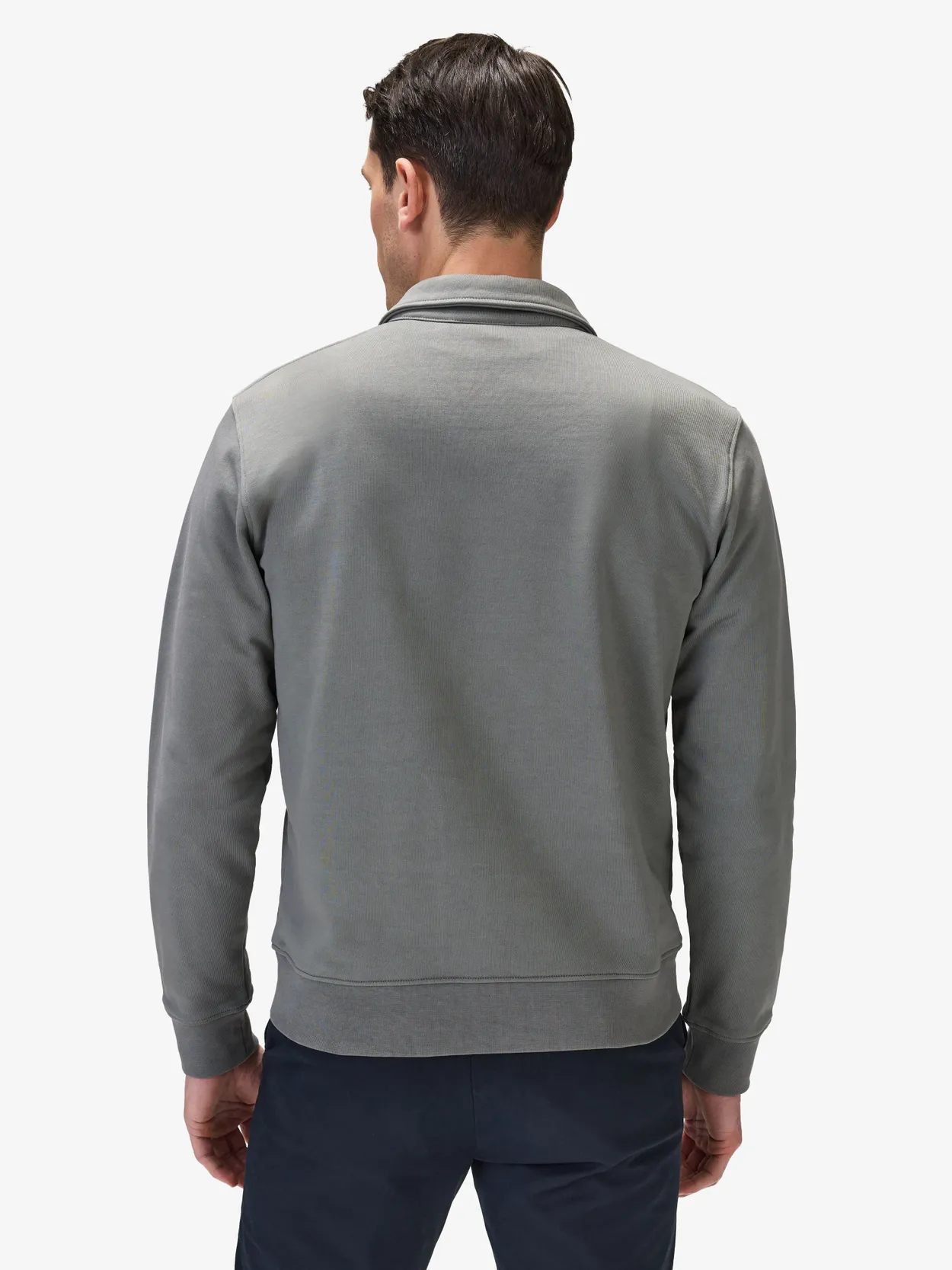 High Neck Zipup Jersey Top | Mame