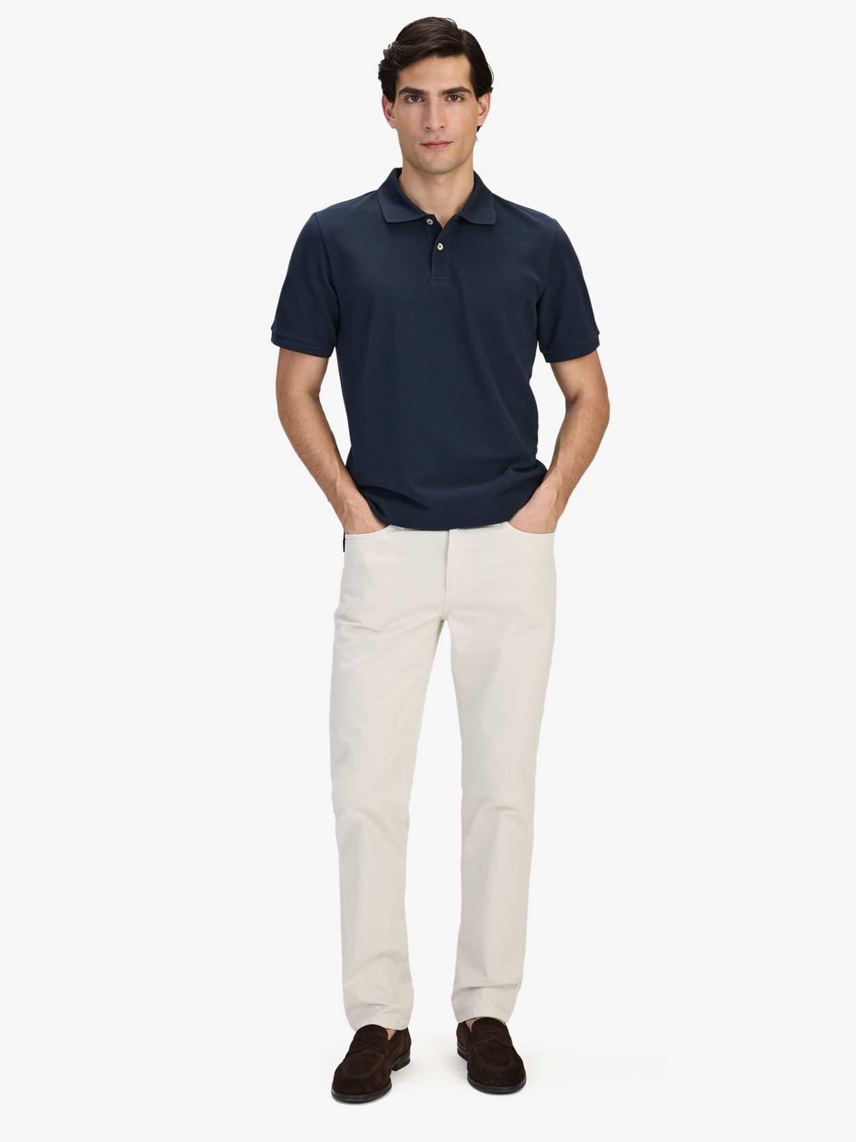 Custom Navy Men's Polo Shirt – Luxire Custom Clothing