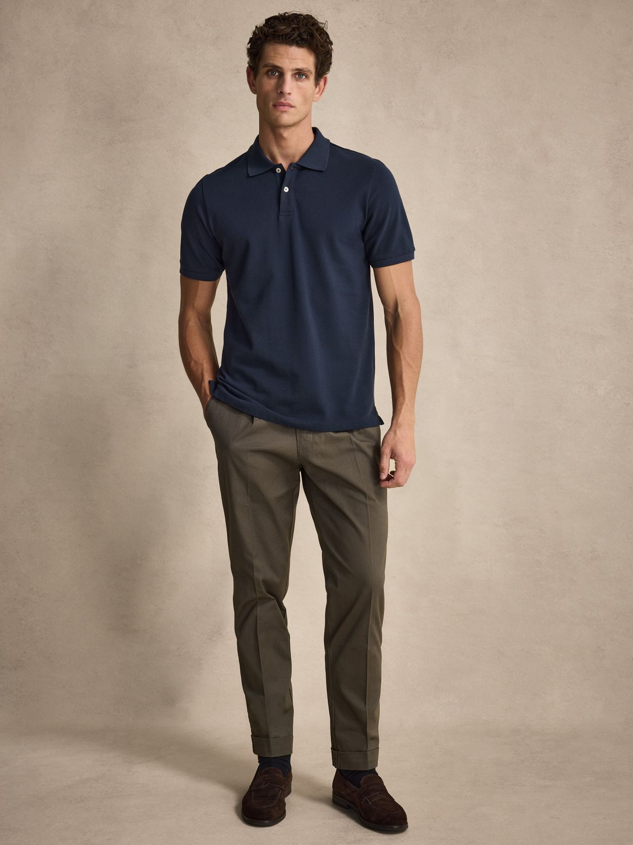 トップス ANATOMICA 18SS Knit Polo-Navy/3 31qZIhTIiXL.jpg