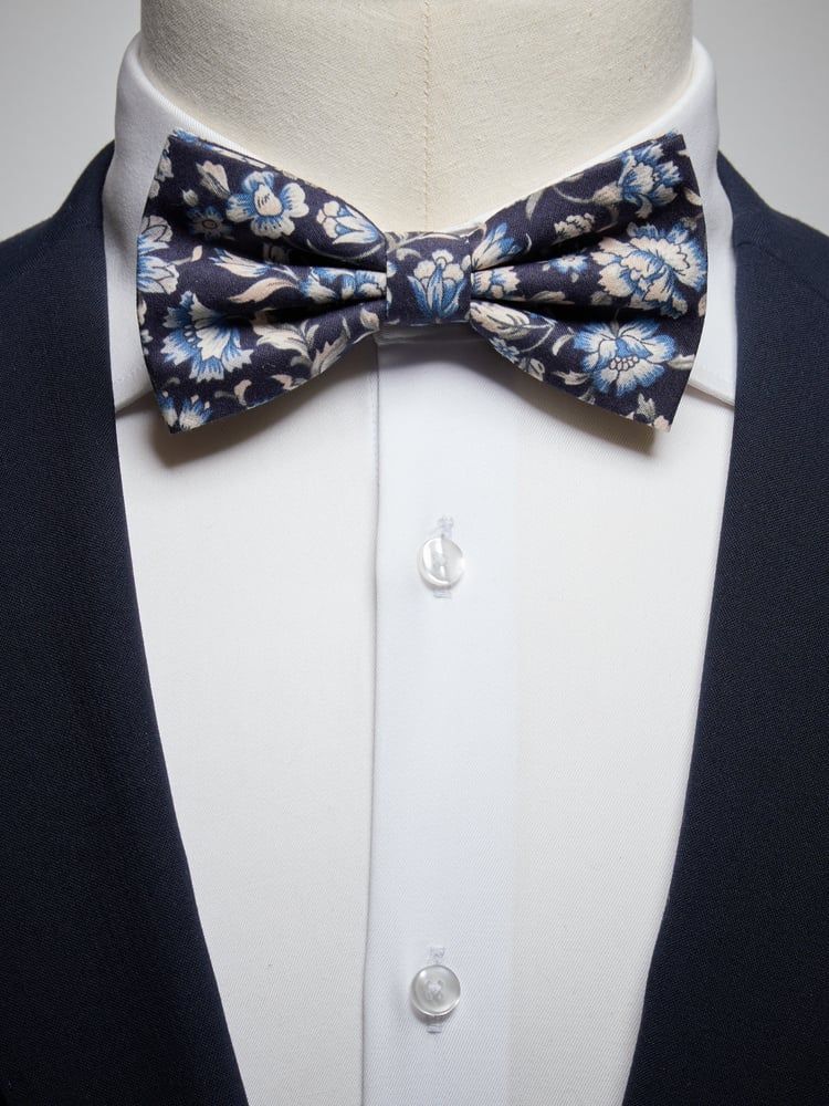 Navy Blue Bow Tie