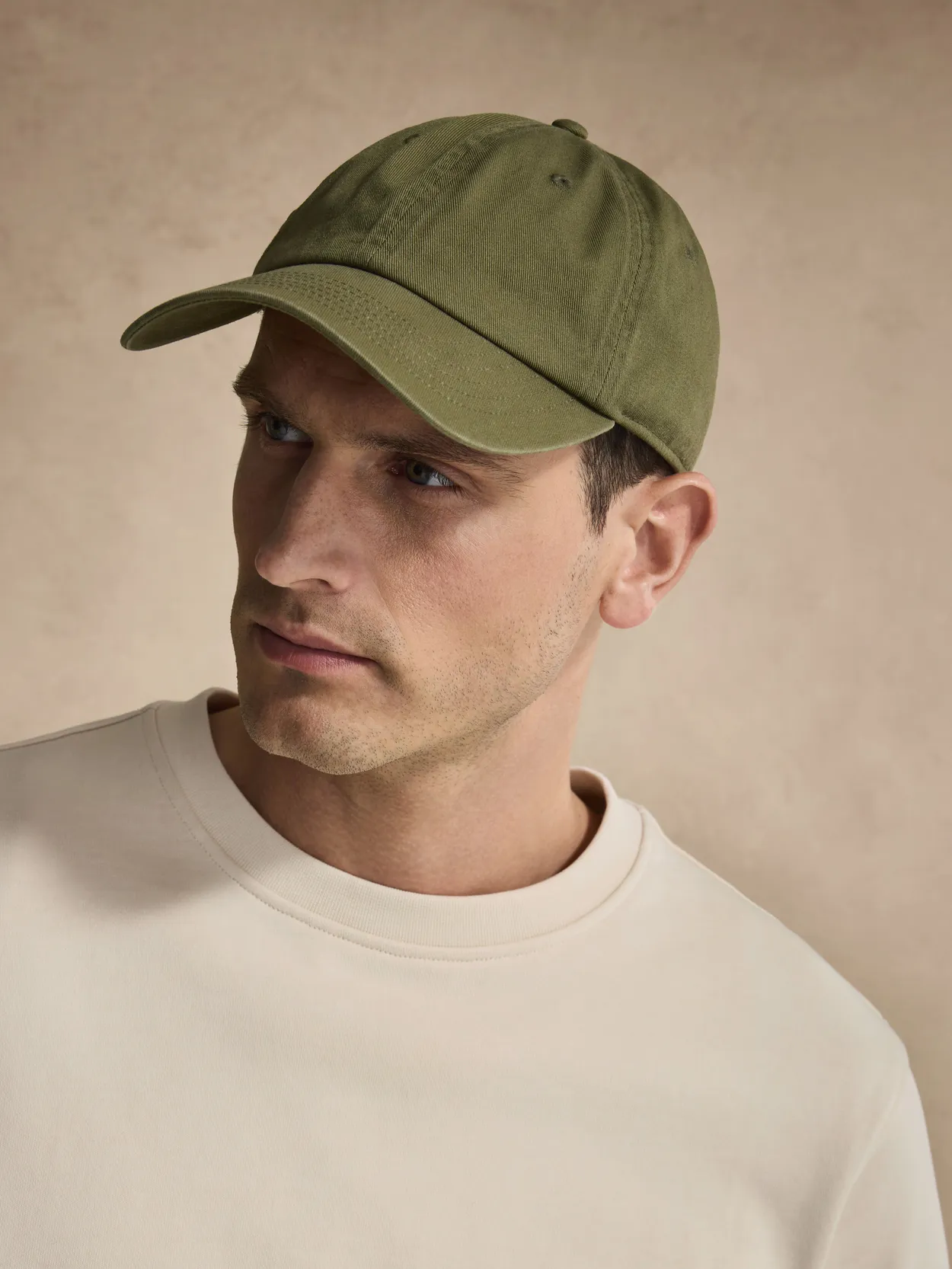 Green Cotton Baseball Cap