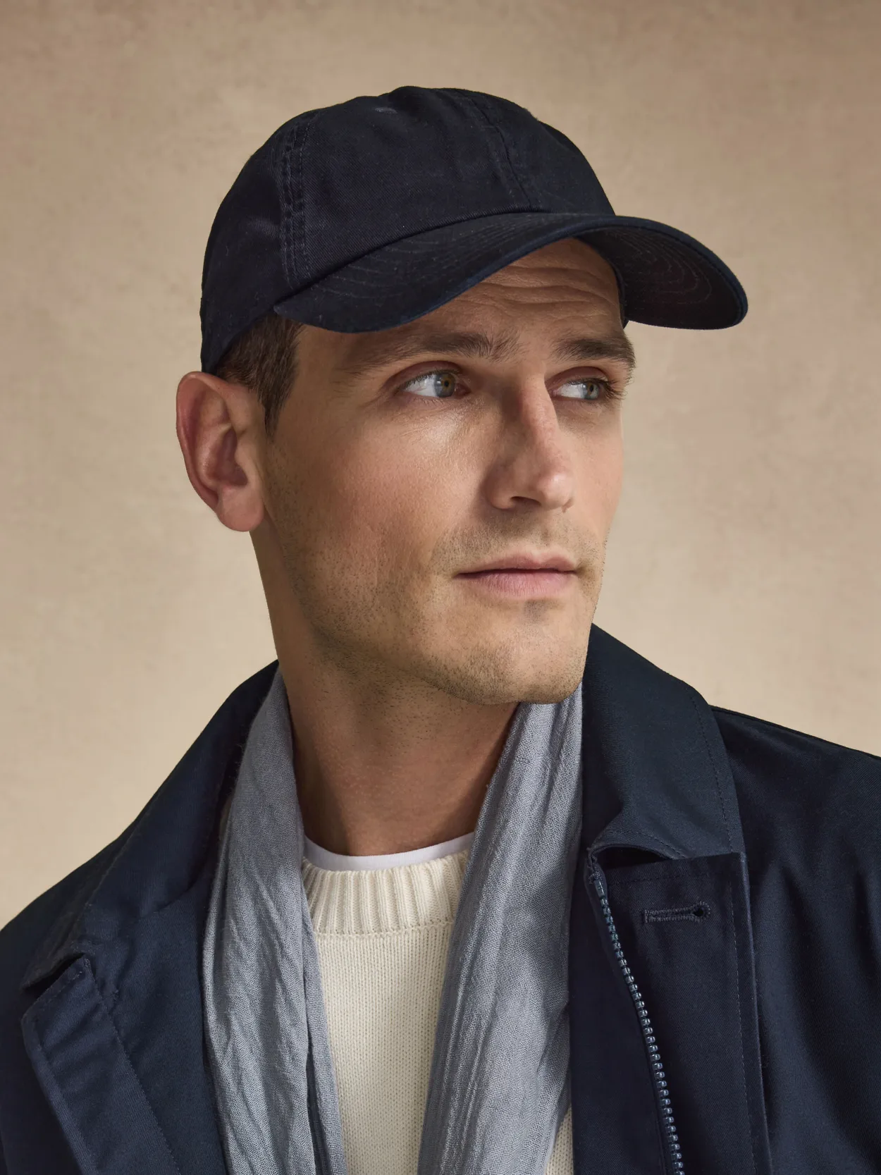 Navy Blue Cotton Baseball Cap