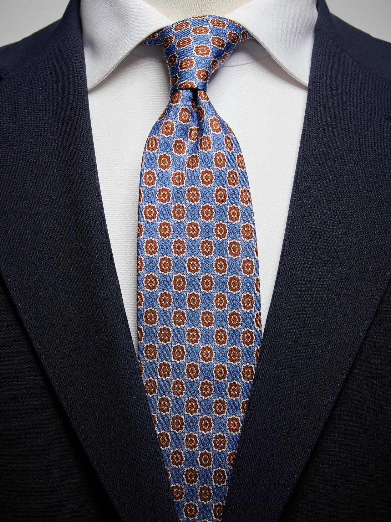 Blue Tie Geometric