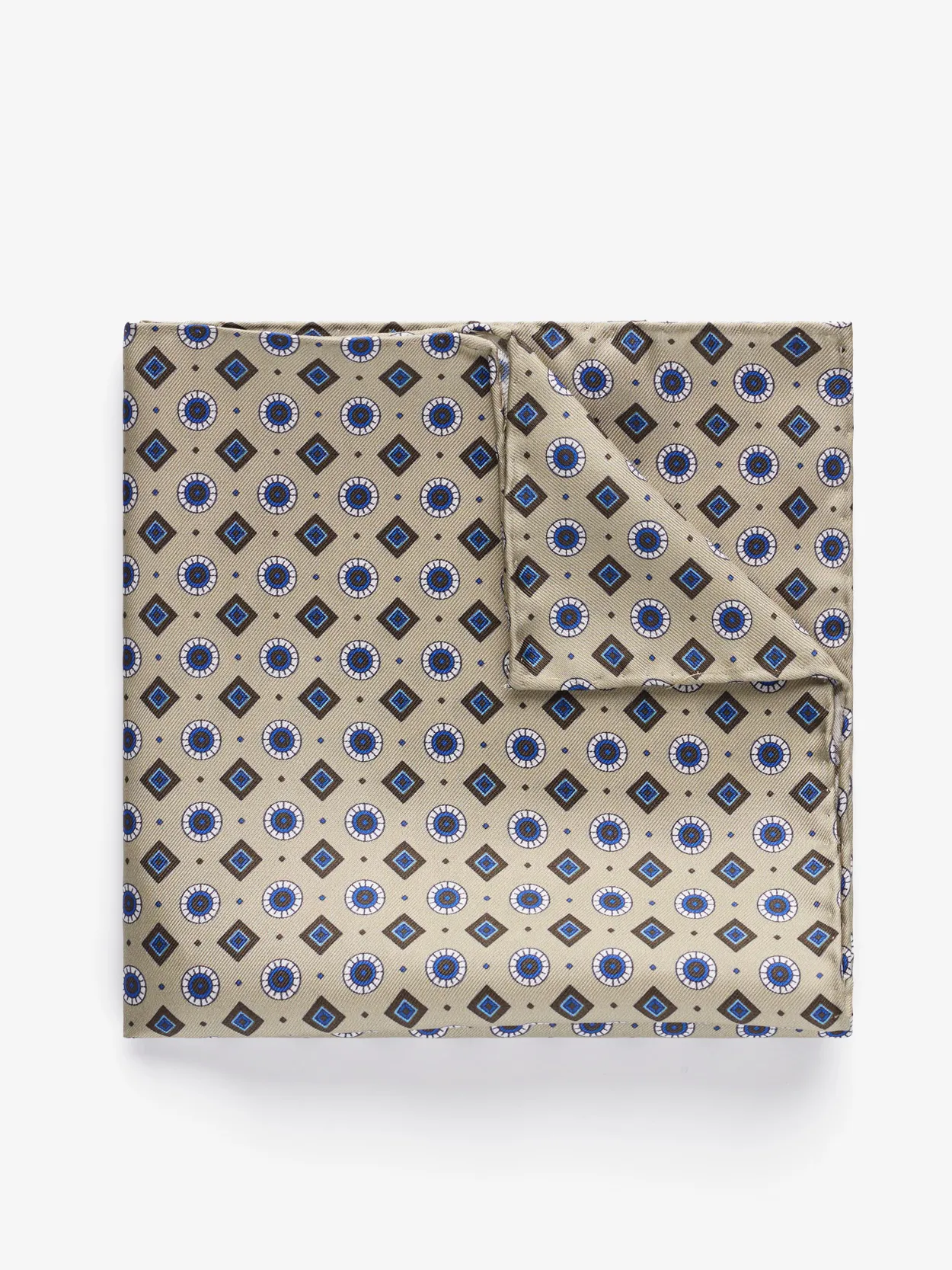 Blue Pocket Square Geometric