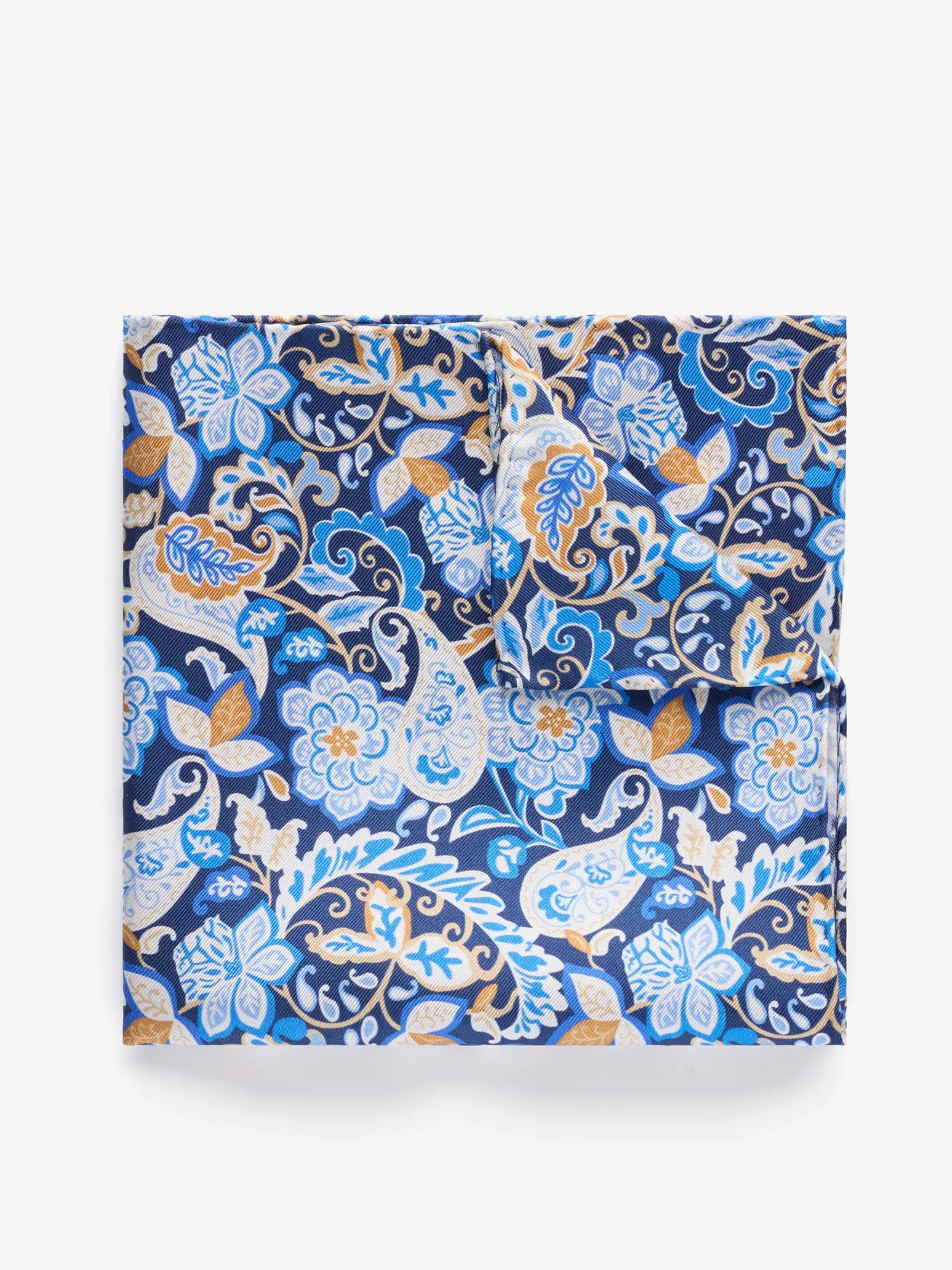 Pochette Florale Bleu