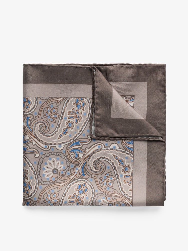 Taupe Pocket Square