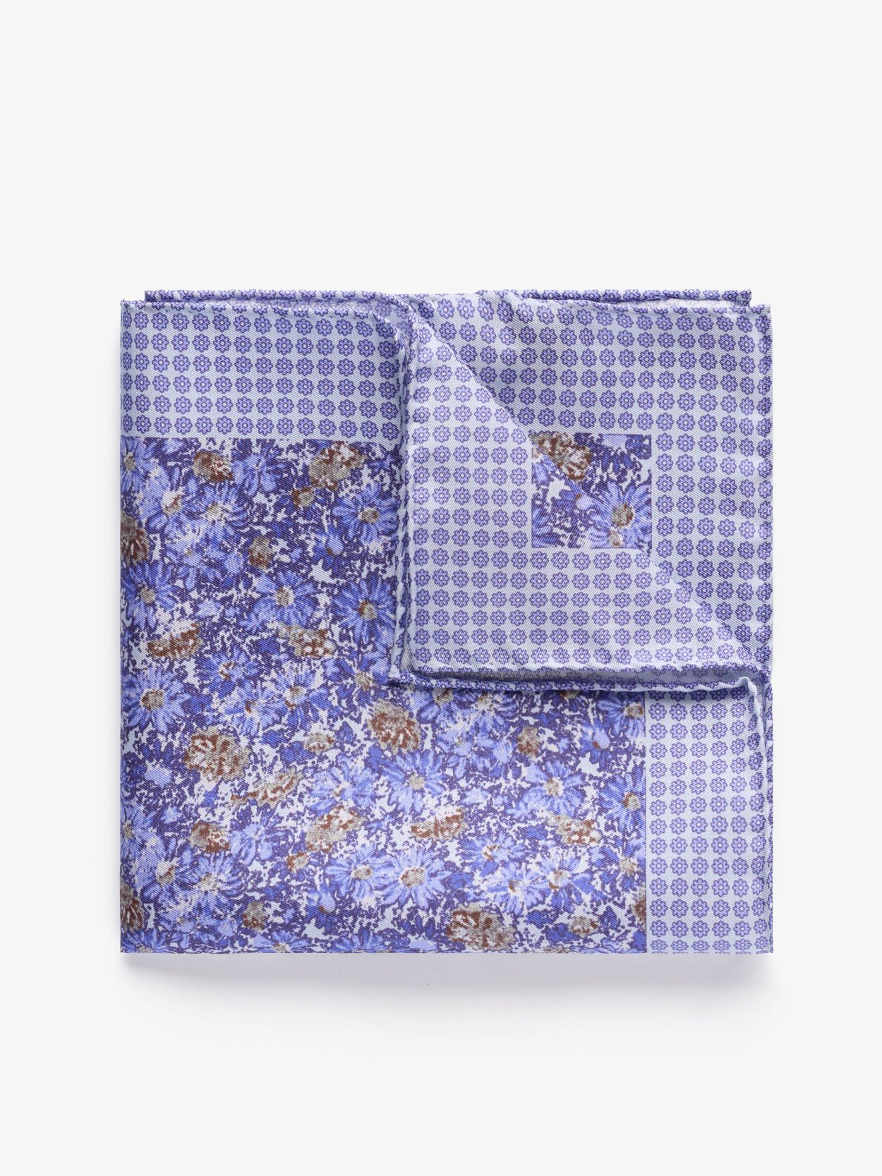 Purple Floral Pocket Square