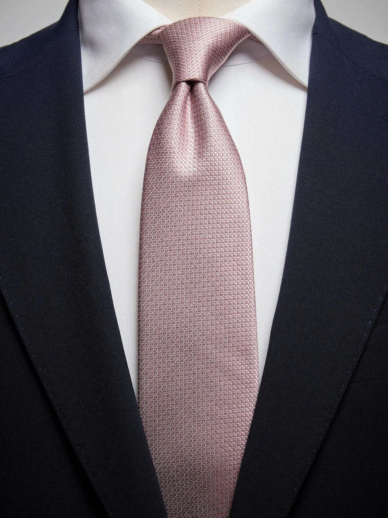 Pink Structure Tie Silk