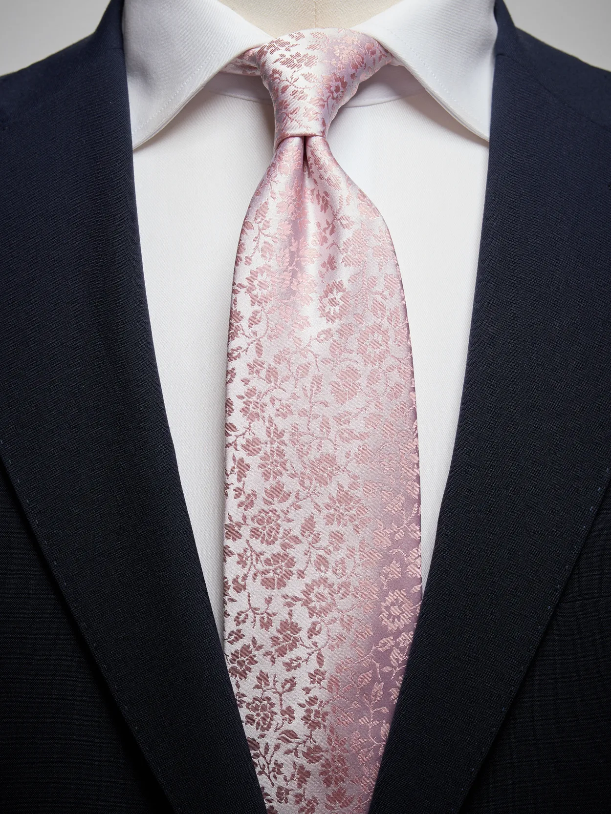 Pink Floral Tie Silk