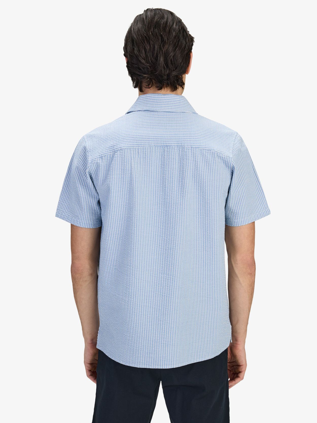 Striped Seersucker Shirt - Buy online | John Henric