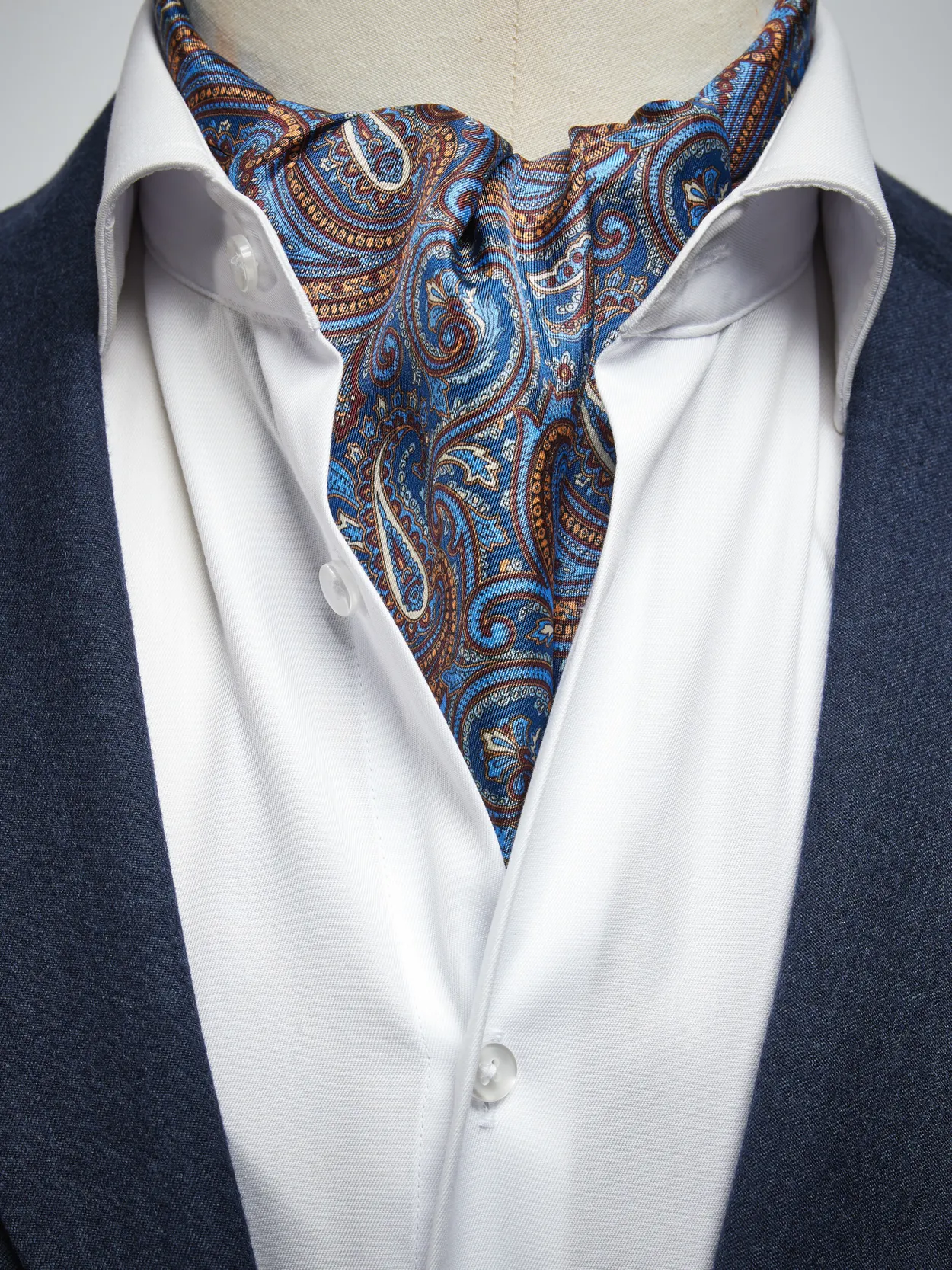 Blauwe Ascot Paisley