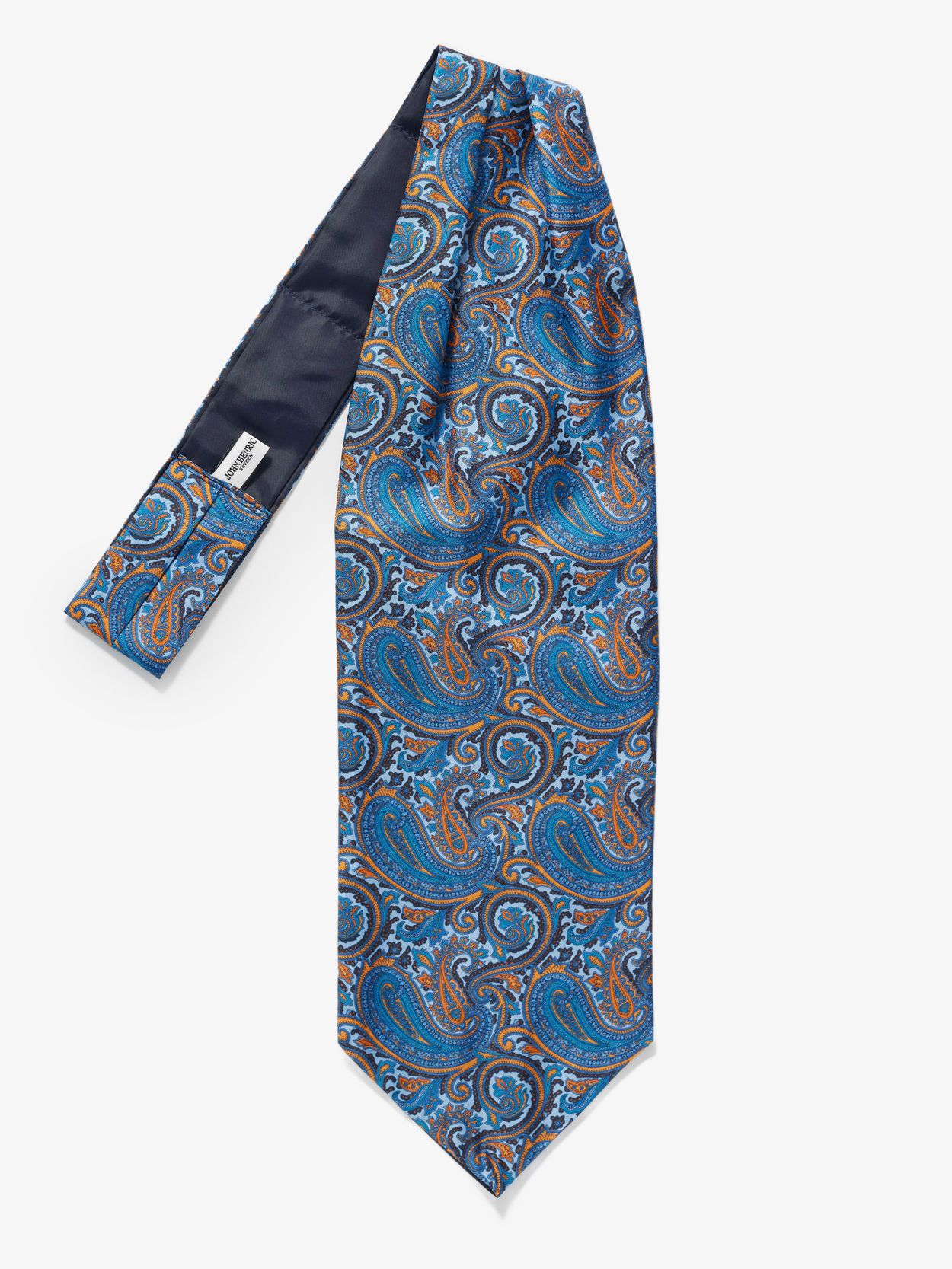Buy The Tie Hub Empire Orange Paisley Cravat For Men at