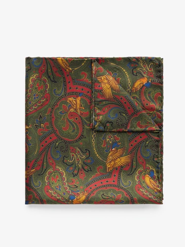Dark Green Pocket Square