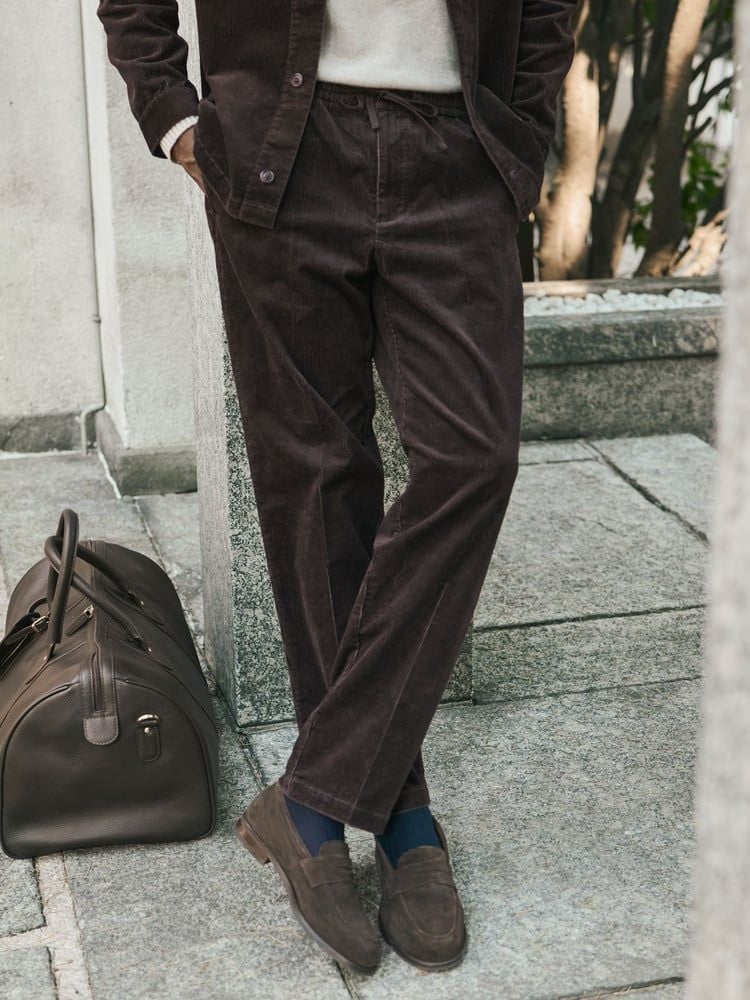 Dark Brown Corduroy Trousers