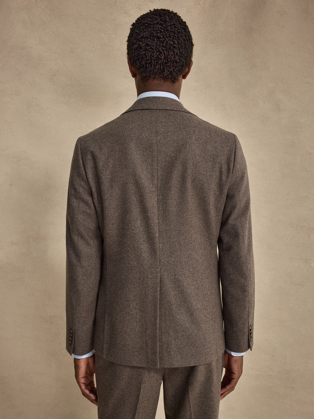 Image number 11 for product Taupe Flannel Jakkesæt