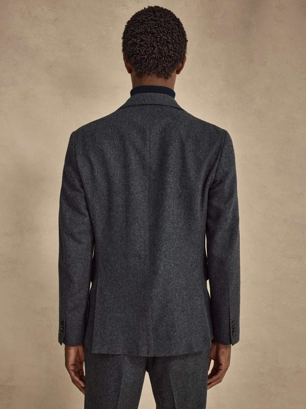 Image number 10 for product Mørkegrå Flannel Jakkesæt