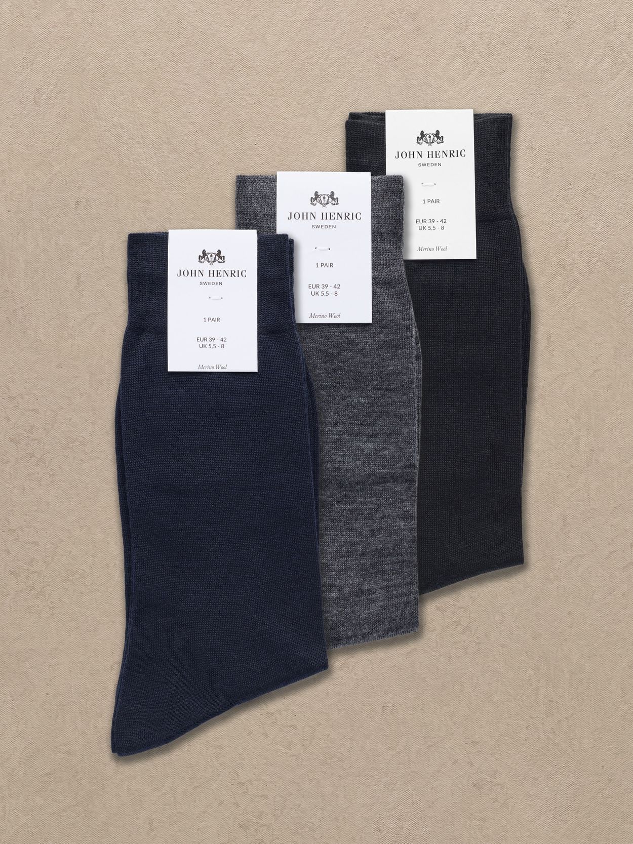Image number 1 for product 3-Pack Mehrfarbige Merinosocken