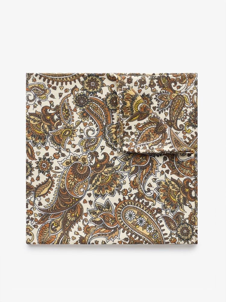 Off White Pocket Square
