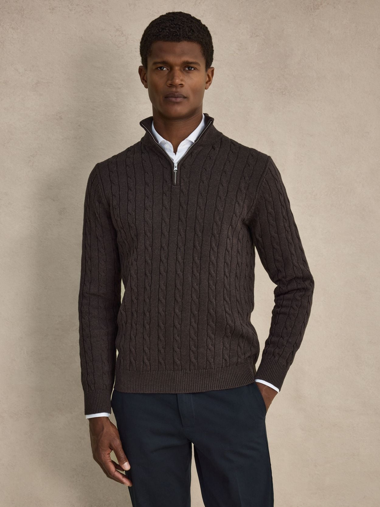 John Henric - Dark Brown Sweater