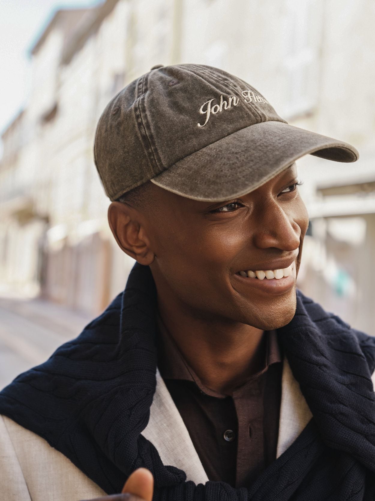 Navy Blue Jacket - Cotton - Buy online | John Henric