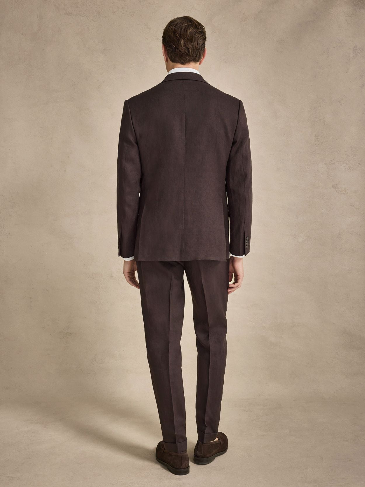Image number 16 for product Dark Brown Linen Suit