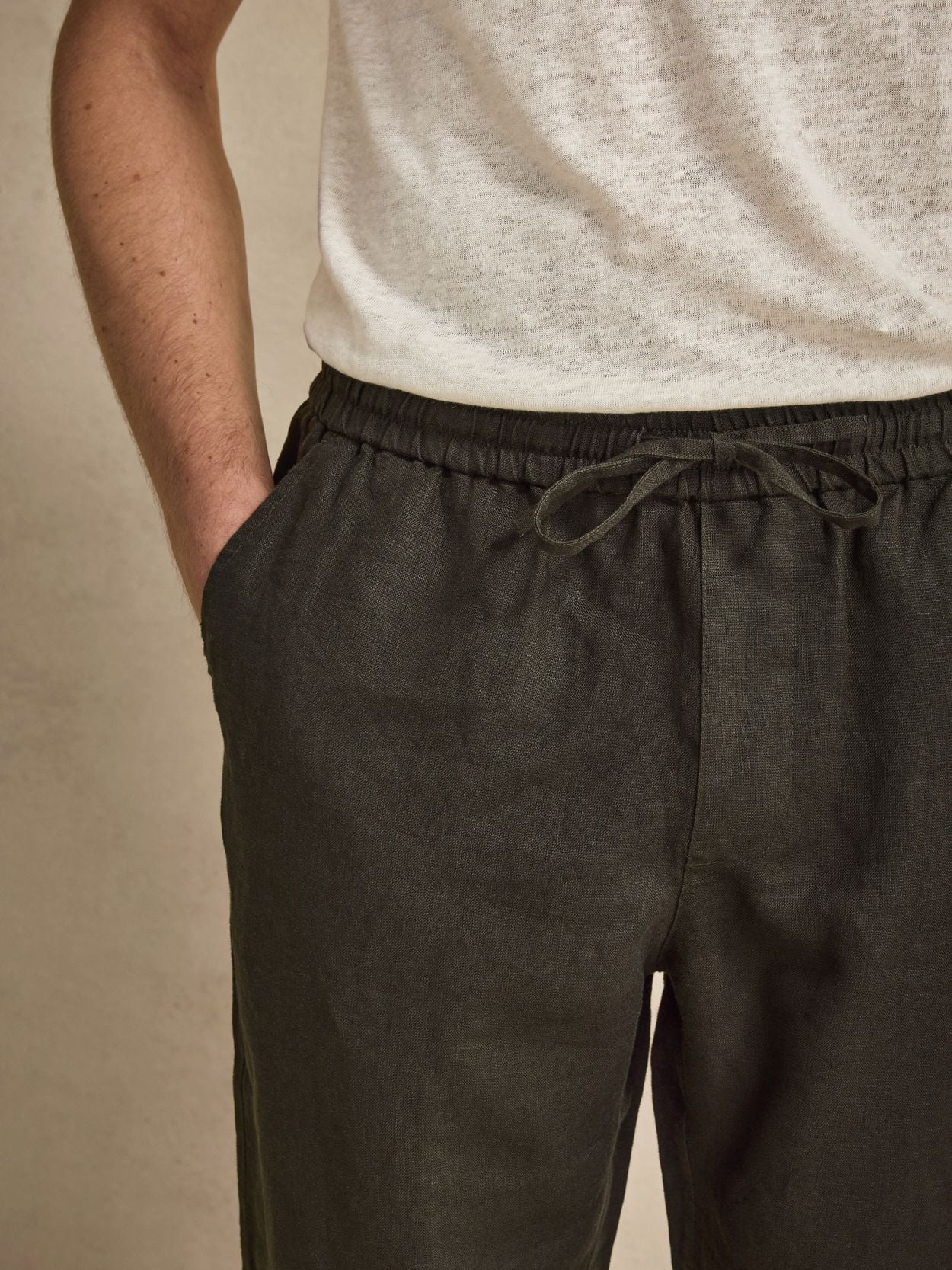 Image number 4 for product Mörkgrön Linnekostym