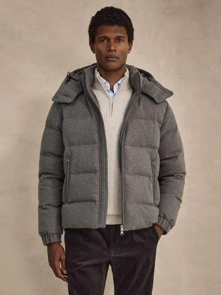 Taupe Puffer Jacket