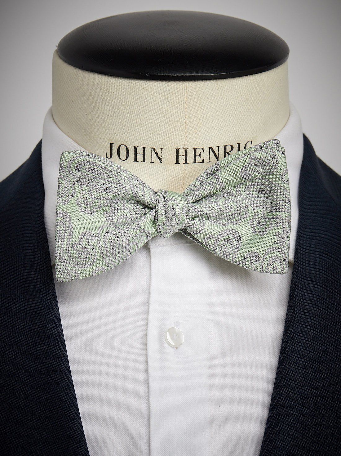 Green Bow Tie Paisley