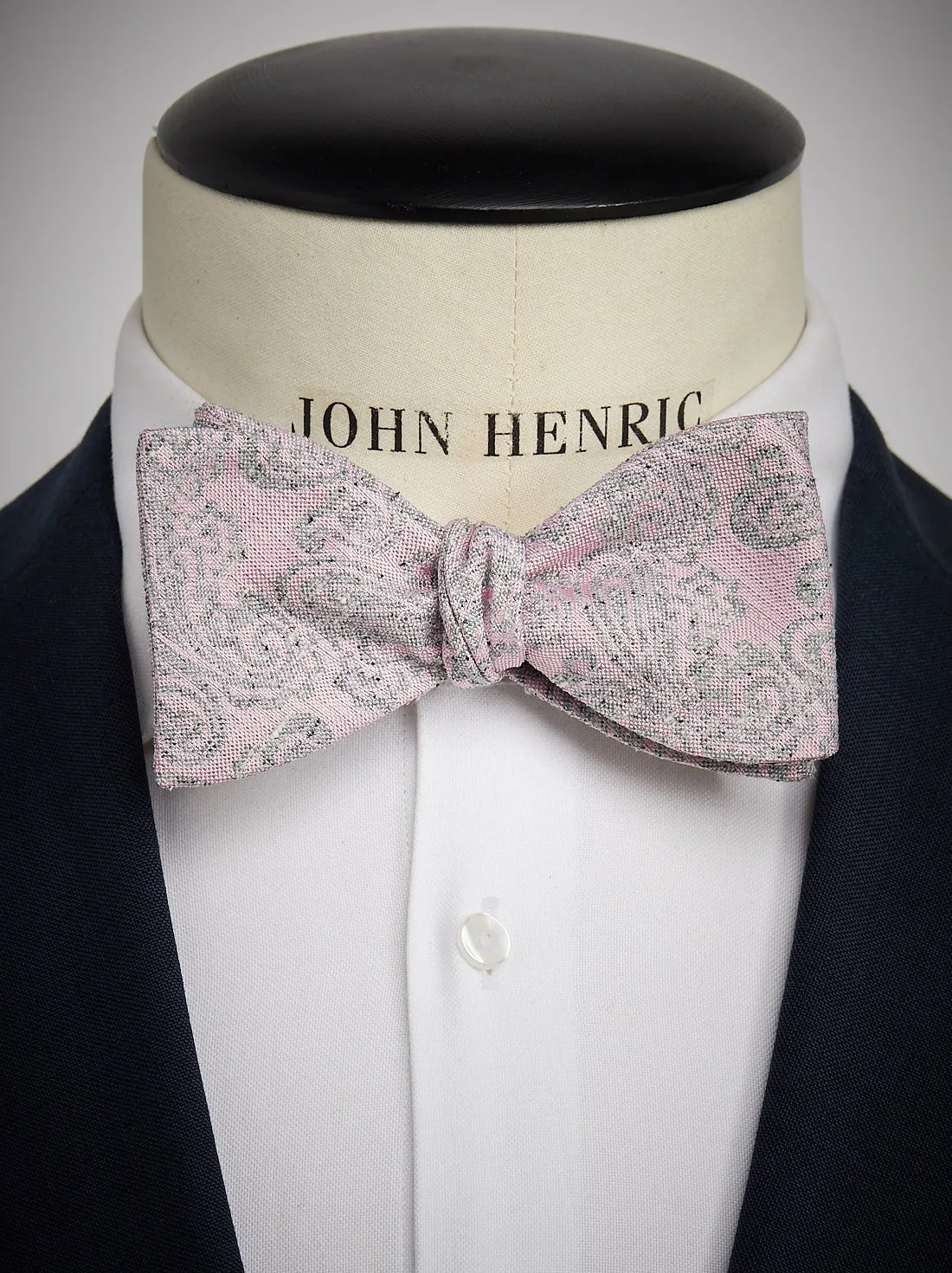 Pink Bow Tie Paisley