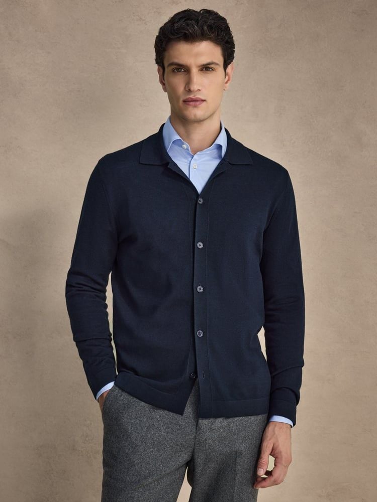 Navy Blue Cardigan