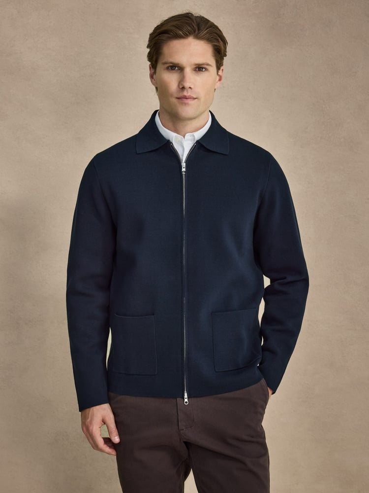 Marineblå Cardigan
