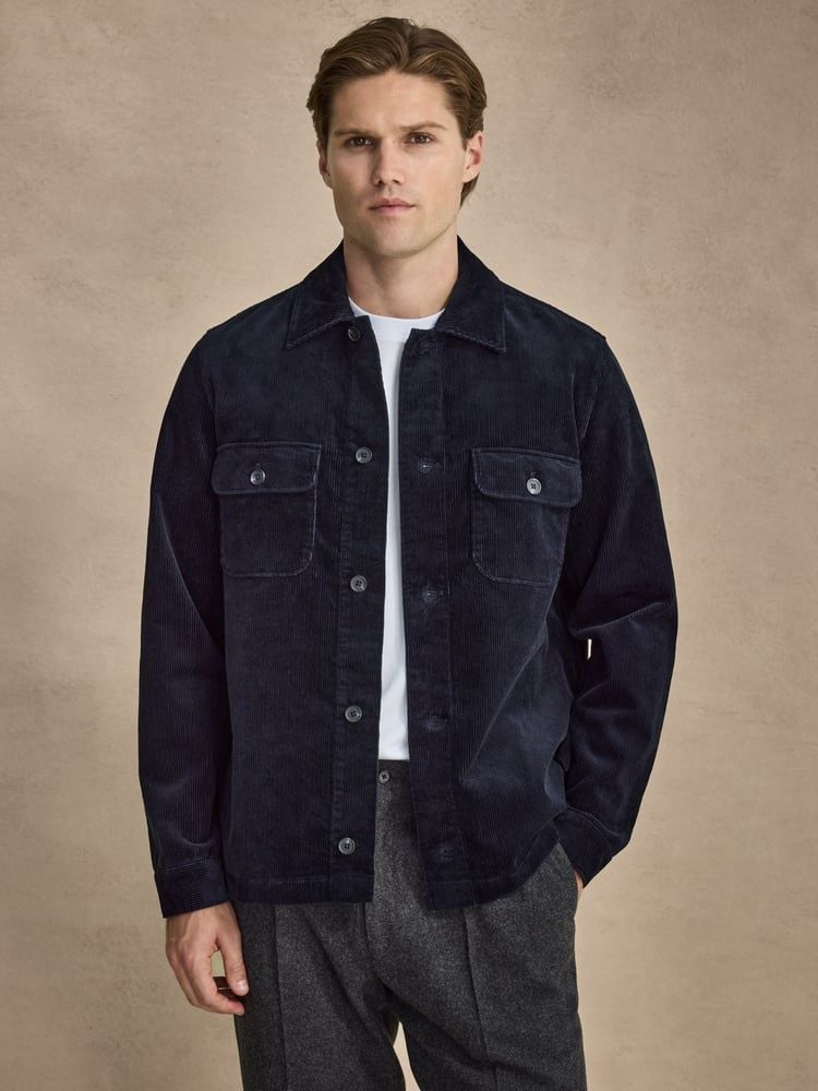 Marineblauw Overshirt