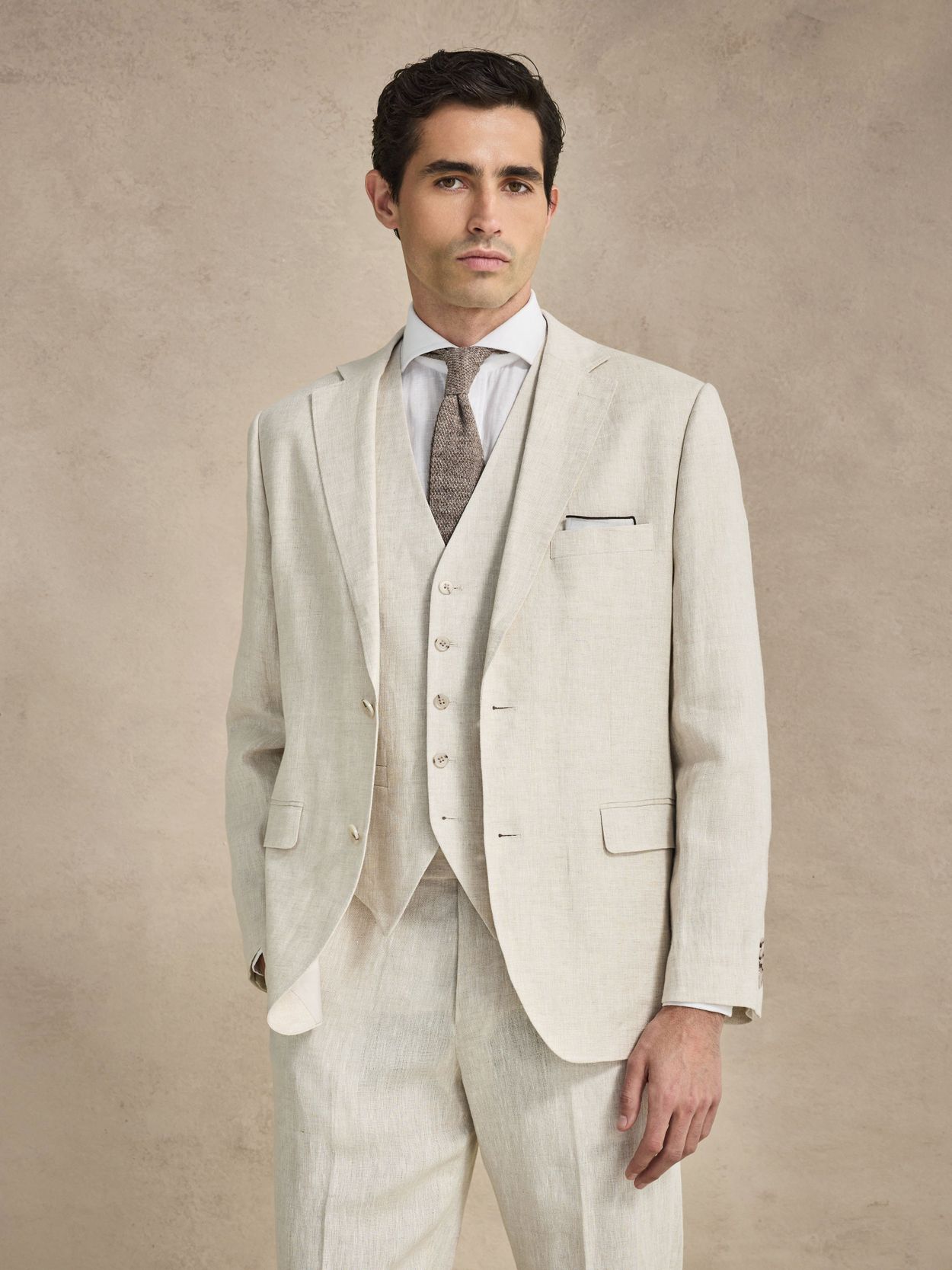 Image number 4 for product Sand Tredelad Linnekostym