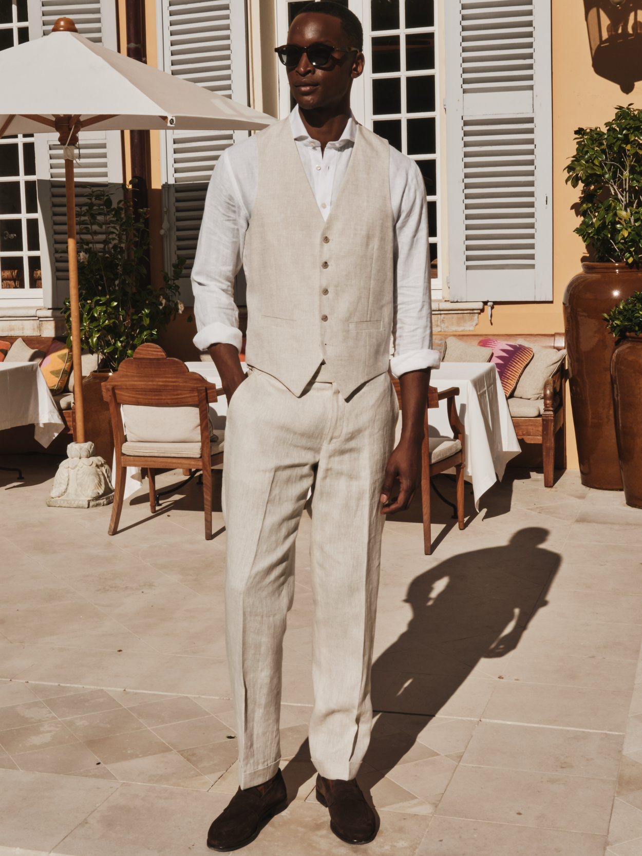 Image number 4 for product Sand Three Piece Suit Leon