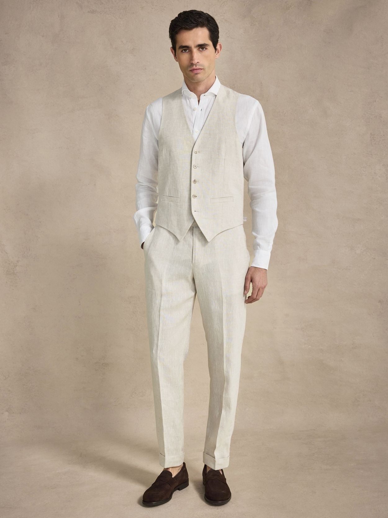 Image number 3 for product Sand Tredelad Linnekostym