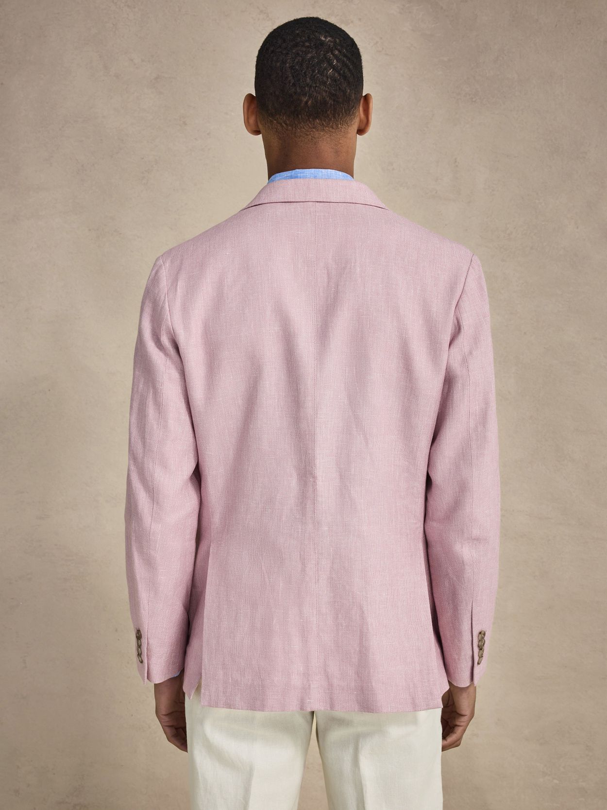 Image number 5 for product Pink & Sand Linen Suit