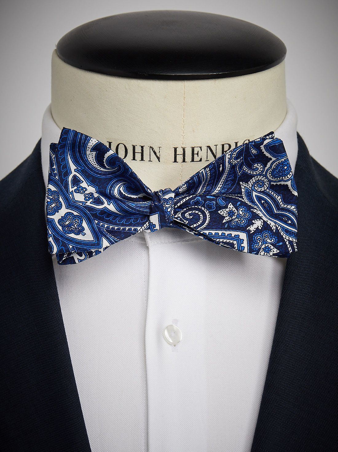 Blue Bow Tie Paisley