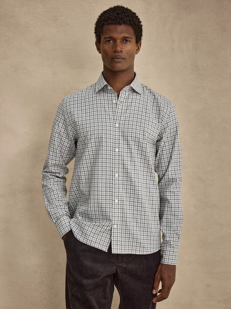 Grey Checked Shirt