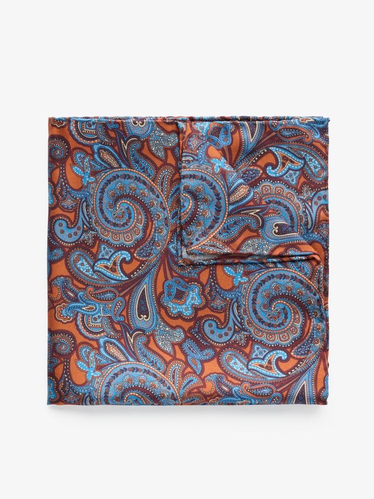 Orange Pocket Square